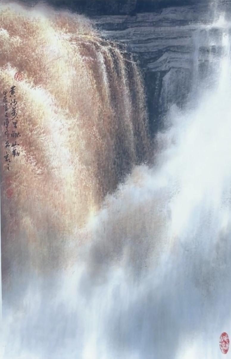 雾中美景水墨画