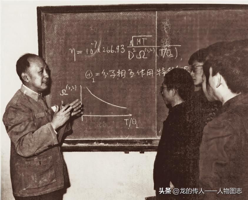 钱学森兼任中国科技大学力学与力学工程系系主任时，给学生讲解分子间相互作用问题