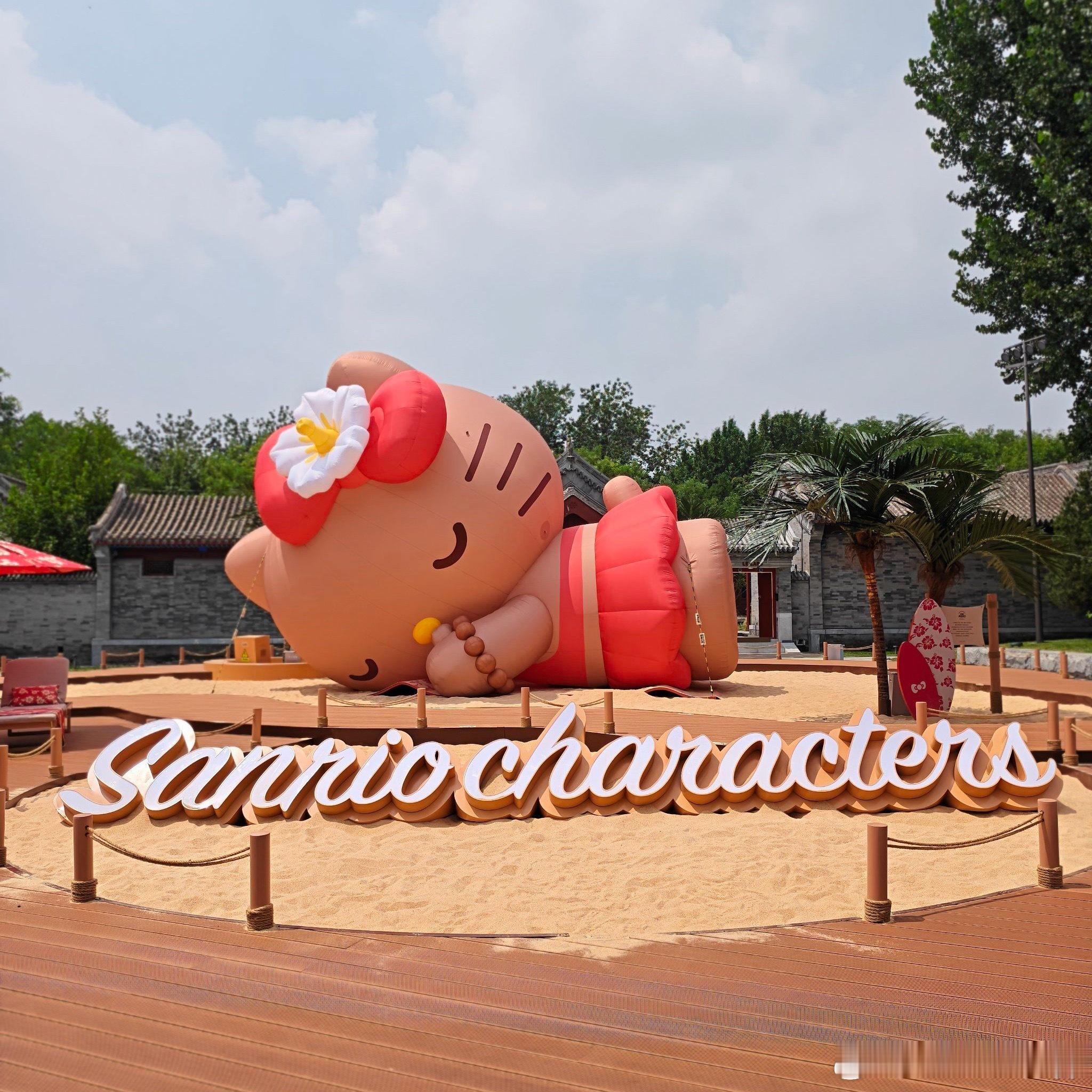 哈哈哈，黑皮kitty🕶️☀️🎀拍照的📷很多啊🍹 