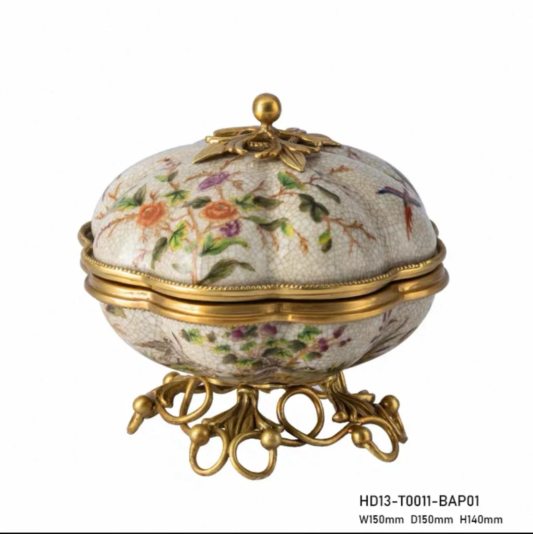 同频瓷南瓜盒🍃花鸟造型太治愈了！