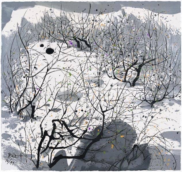 吴冠中《遗忘的雪》 
