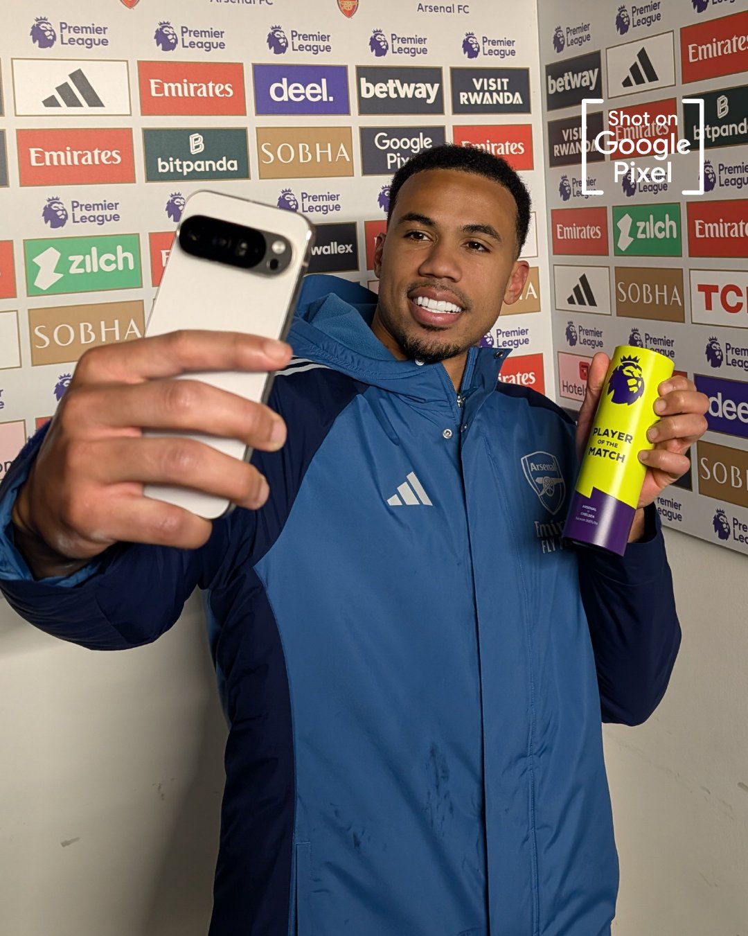 英超官方：加布里埃尔被评为阿森纳vs切尔西 比赛的最佳球员🏆英超联赛 阿森纳