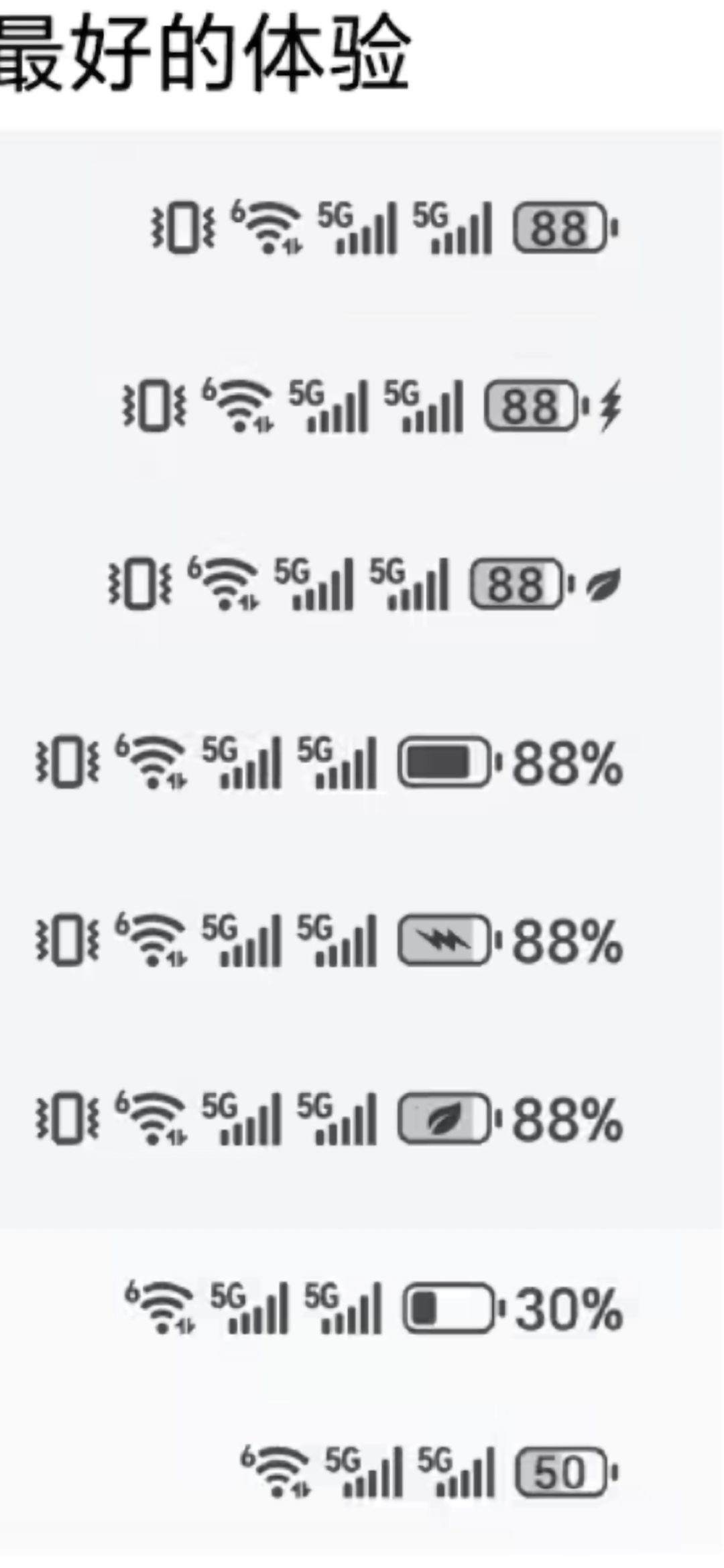 荣耀Magic OS状态栏调查。你喜欢左边的新版，还是喜欢右边的旧版？ 