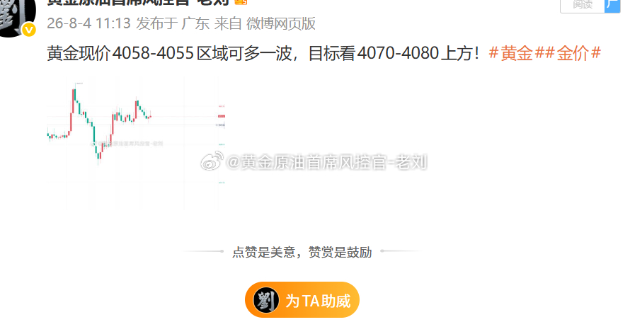 黄金提前埋伏的4055的多单，金价如期上行至4066位置，斩获110点到手！今日
