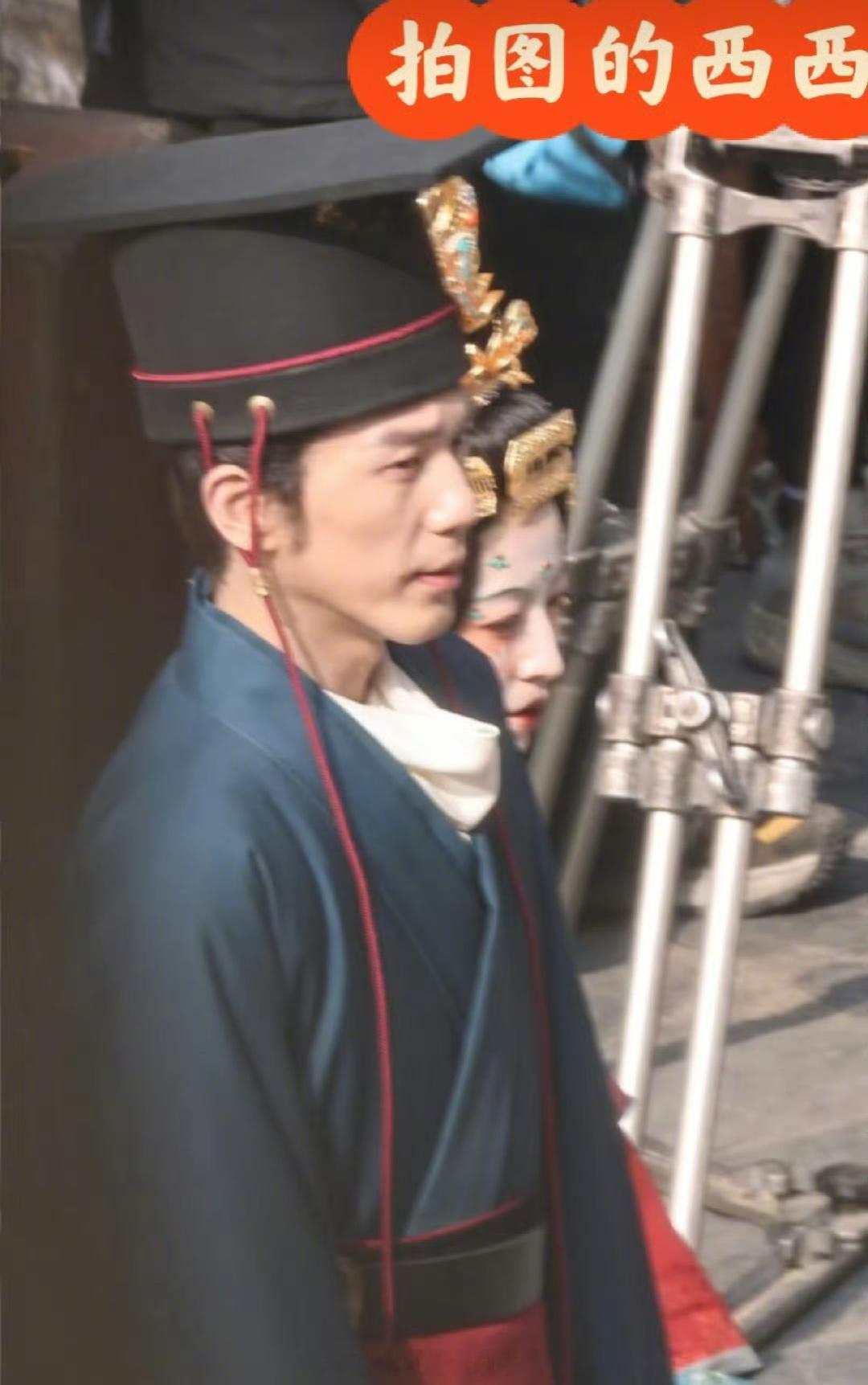 白宇、周雨彤《太平年》大婚路透，两人状态都不太妙的样子…… 