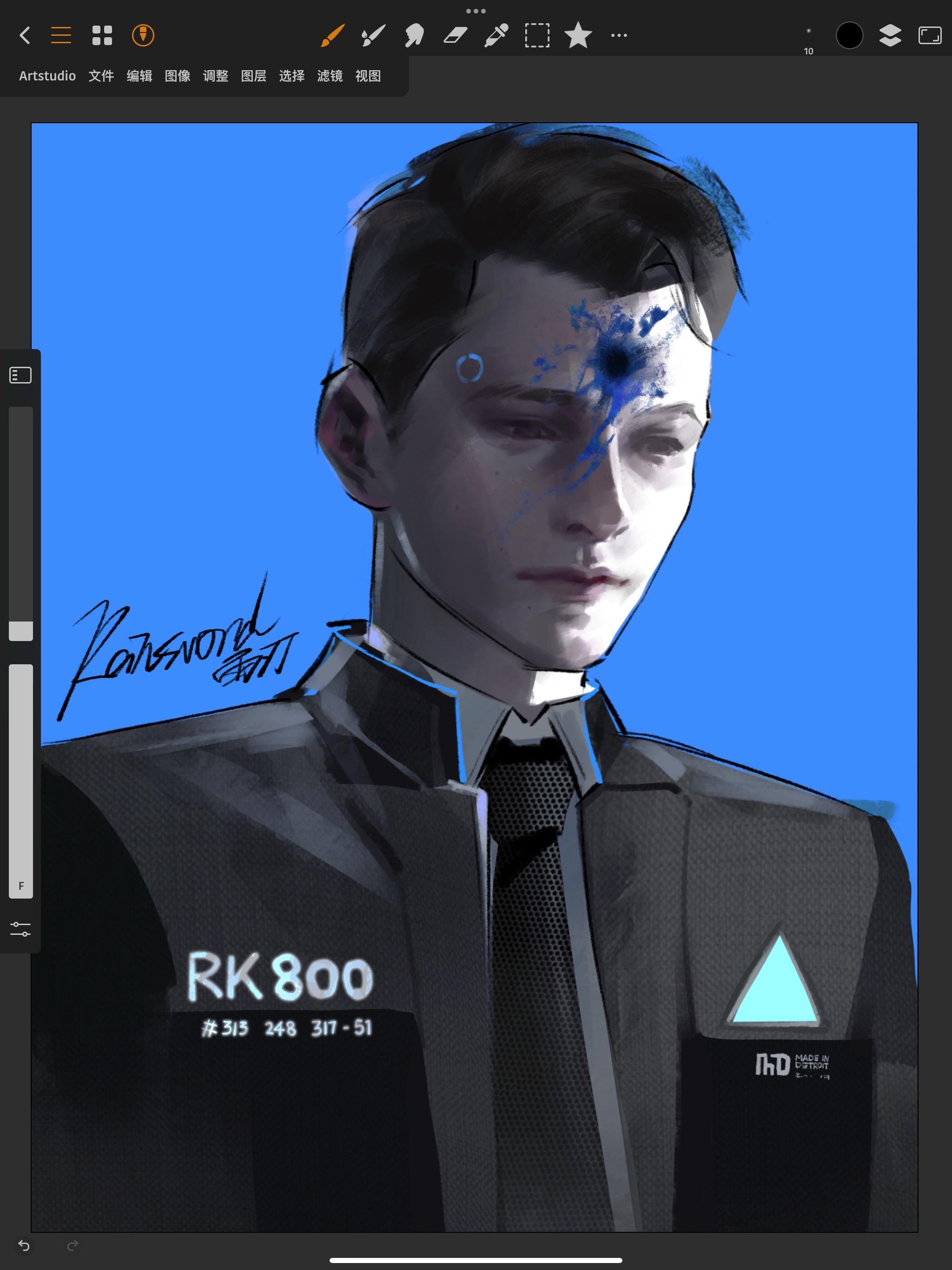 康纳好扫，蓝血好扫，画了。