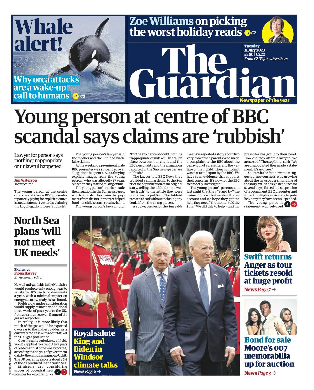   BBC主播风波出现戏剧化翻盘

《卫报》报道，有关BBC主播被指支付巨款给未