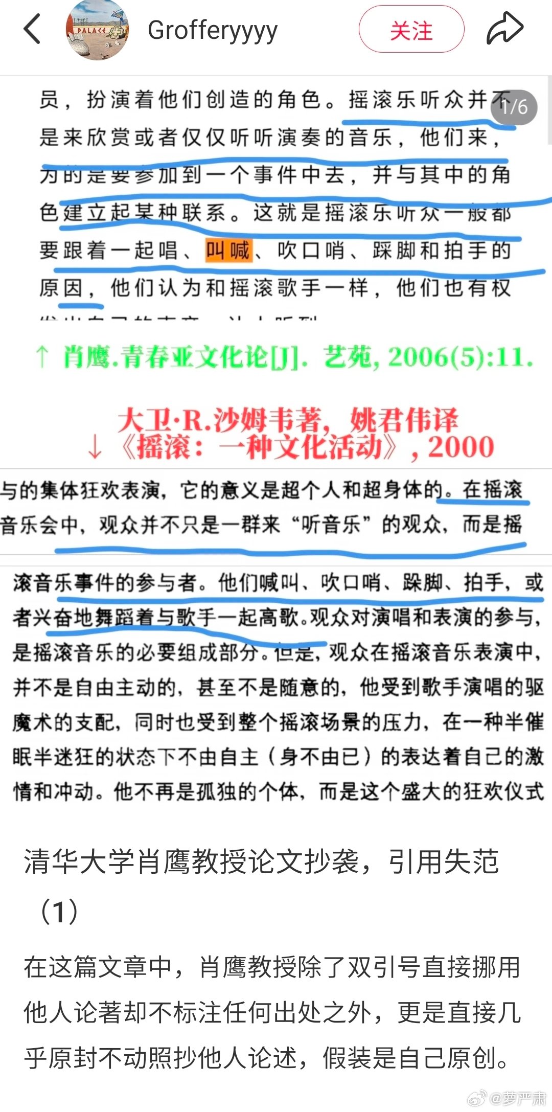 举报蒋方舟学术不端未果的清华教授肖鹰也被网友质疑抄袭了。（举报未果指最终人大处分