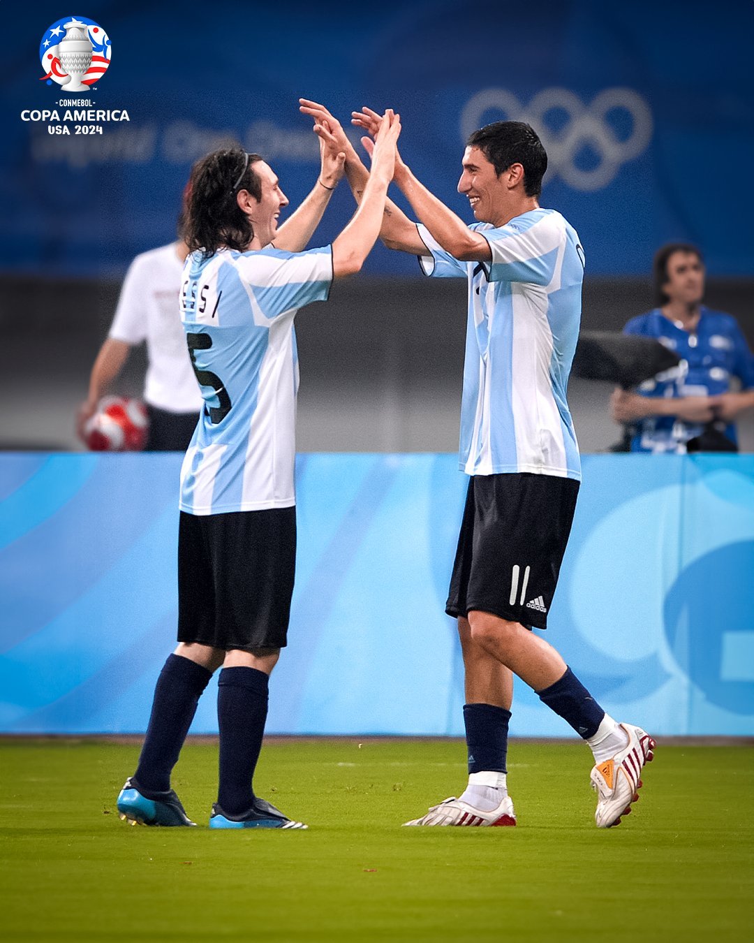 美洲杯官推：从北京2008到里约2021🥇🏆#梅西[超话]# ​​​