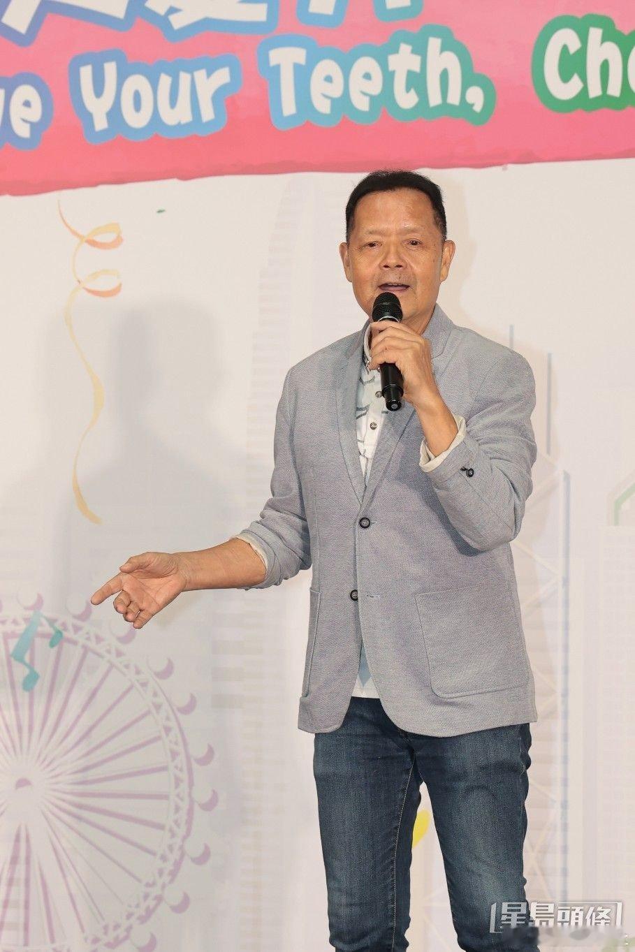 何廣沛與吳大強到油塘出席宣傳活動，在台上玩遊戲及唱歌，廣沛表示想向吳大強學習台風