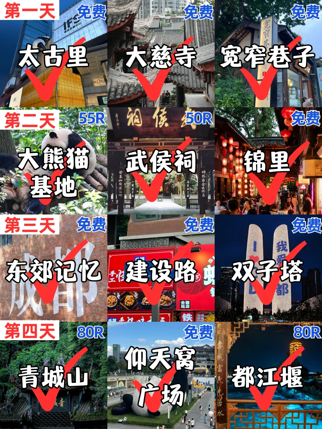 第一次来成都旅游！游玩顺序千万别搞反了‼