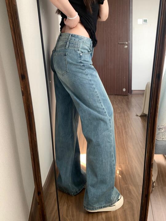 158/110微胖梨形 适合夏天的不贴腿微喇裤🥰
