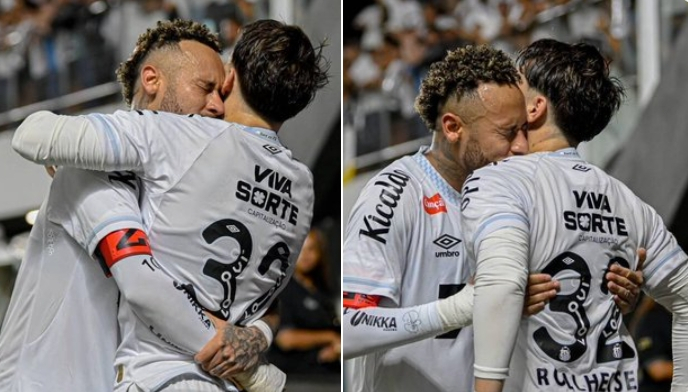 真情流露！绝杀逃出降级区，内马尔紧闭双眼深情拥抱功臣罗尔海瑟 