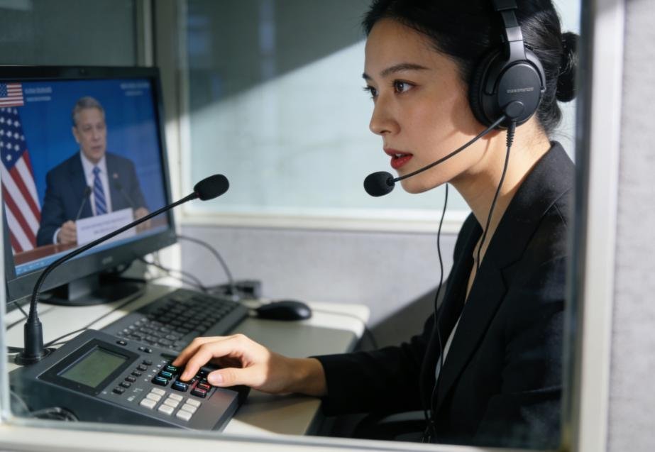 我正给美国客户做翻译，人事电话通知我被裁了，我停下翻译改换成中文：各位，公司把我