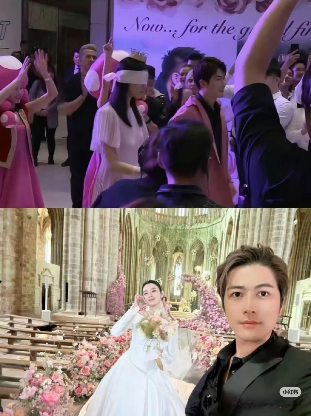奚梦瑶陈学冬友情当初是陈学冬领的奚梦瑶入场求婚现场 陈学冬和奚梦瑶关系真好，当初
