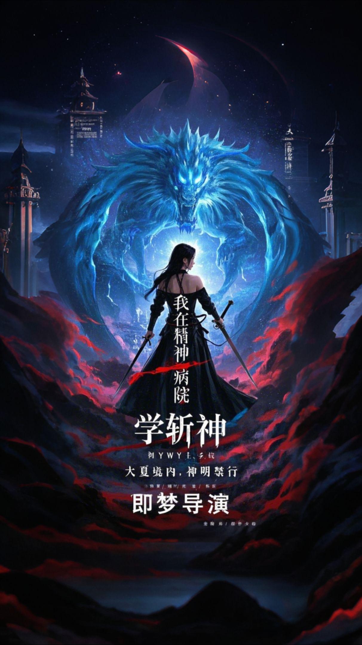 即梦AI  国产动漫 斩神 我在精神病院学斩神 斩神之凡尘神域