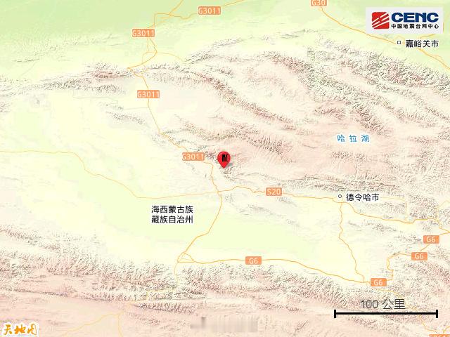 青海海西6.3级地震震中5公里范围内平均海拔约4272米。 （）信阳生活 海西