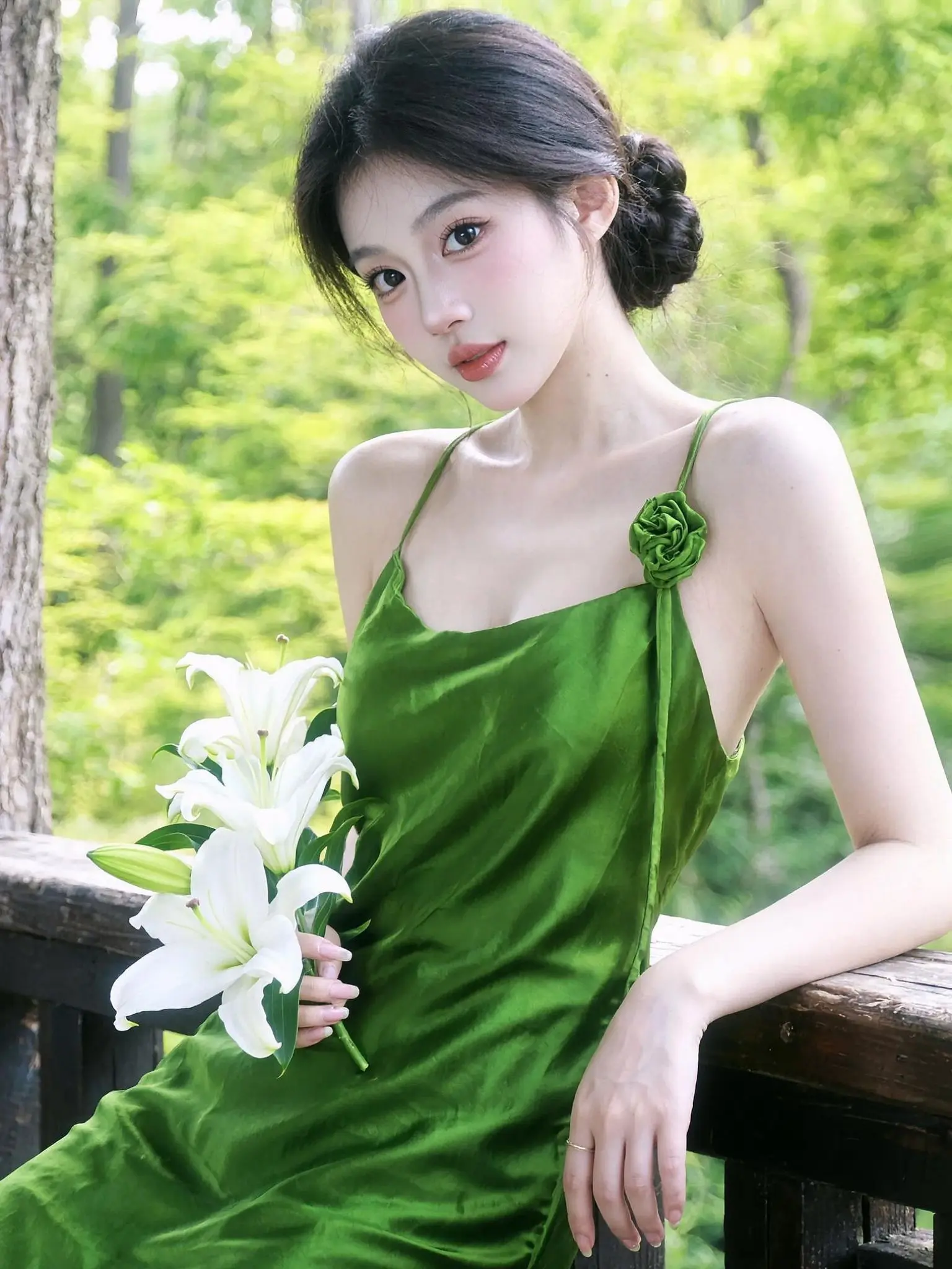 AI绿野森系写真 随便ai随便玩 写真情绪片