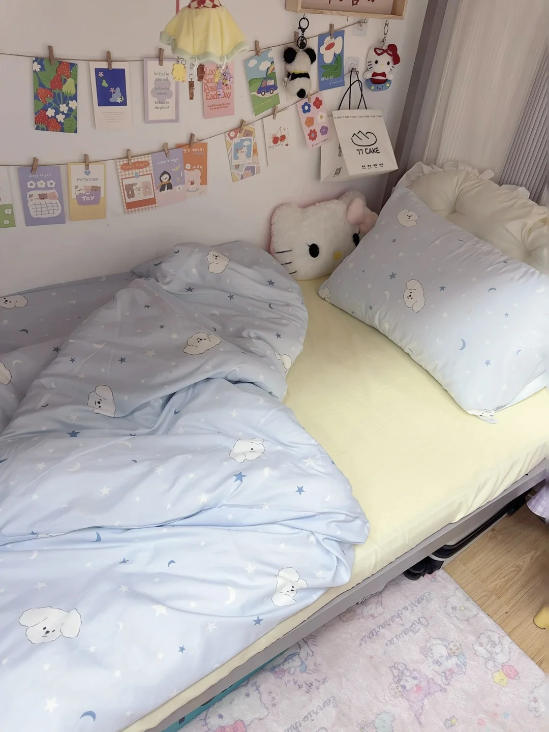怎么没有人早点告诉我床笠铺床这么方便😭