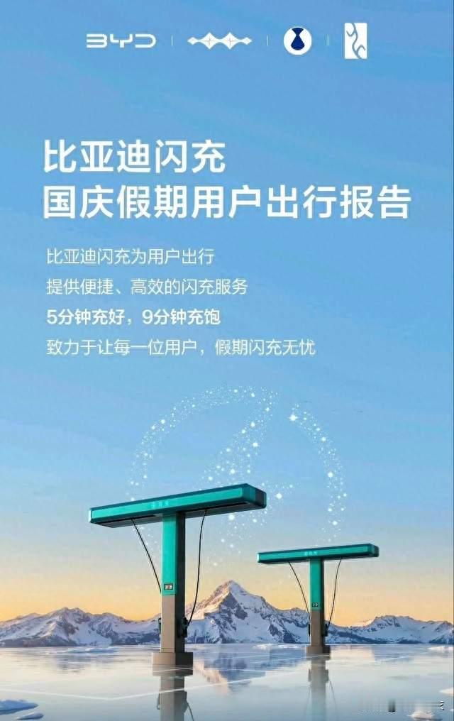 国庆爆单！比亚迪闪充累计服务超122万车次，单枪单日服务74台车
