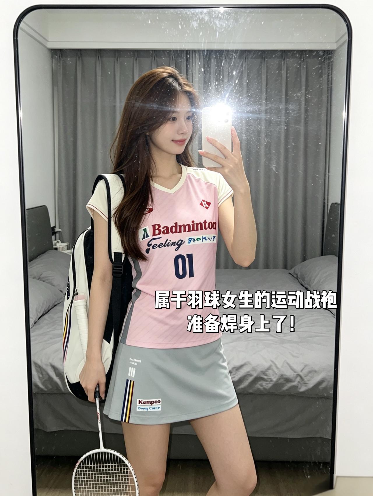 属于羽球女生的运动战袍
准备焊身上了！