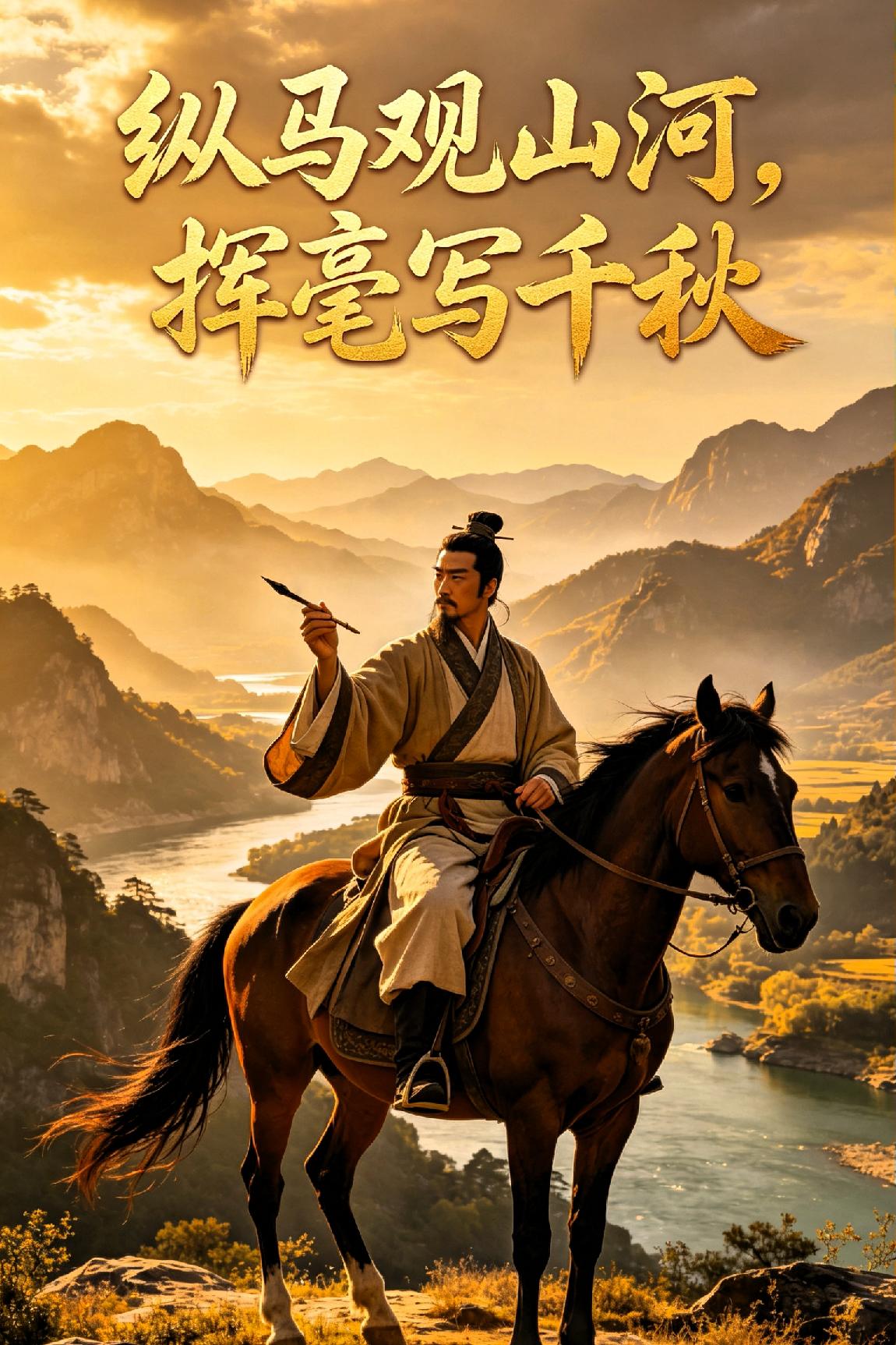 纵马观山河，挥毫写千秋！
 

 
多少人心中都藏着一份山河意气，盼能纵马踏遍九