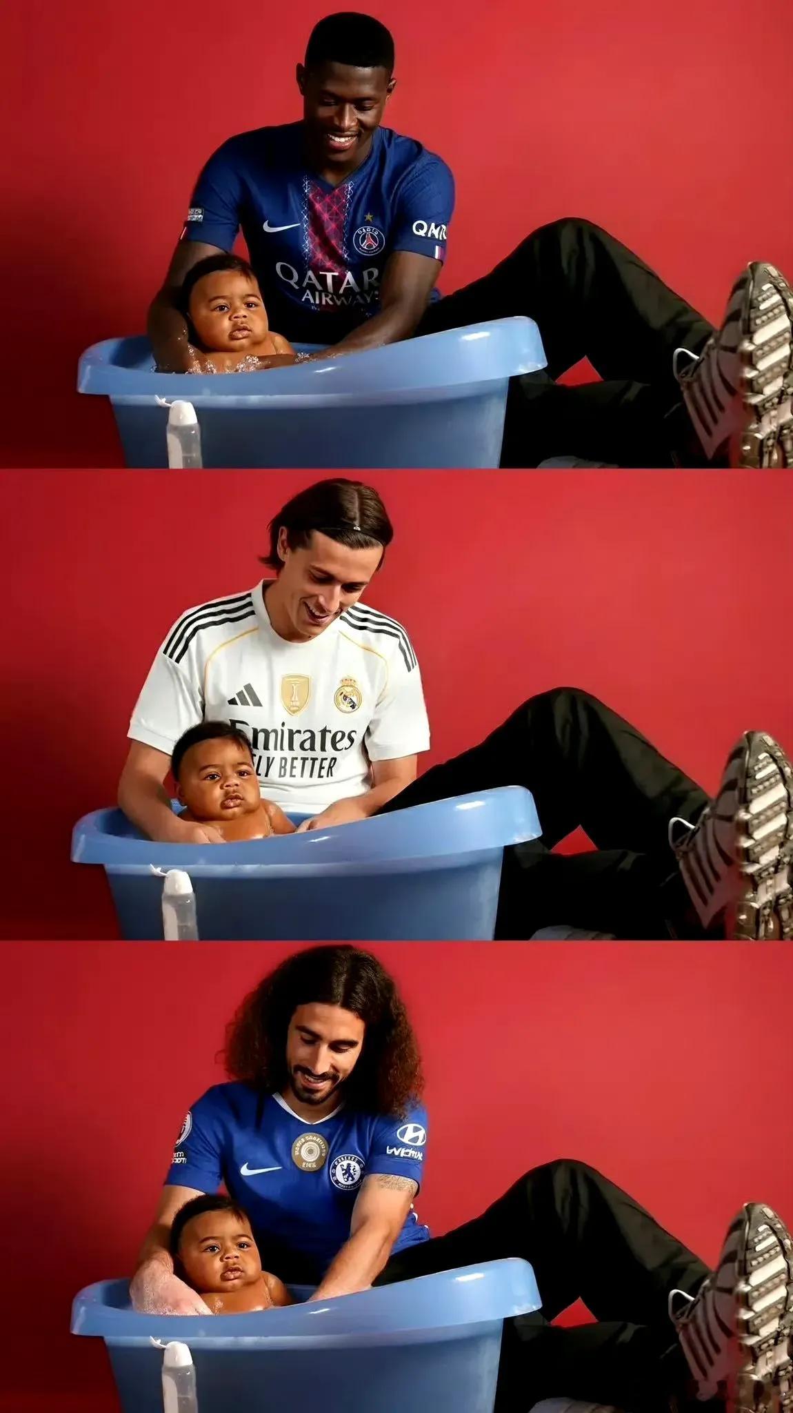 巴萨新星亚马尔真的被巴黎圣日耳曼的门德斯、切尔西的库库雷利亚、皇马的卡雷拉斯防得