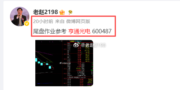 昨天分享的真爱 亨通光电 小rou来咯 