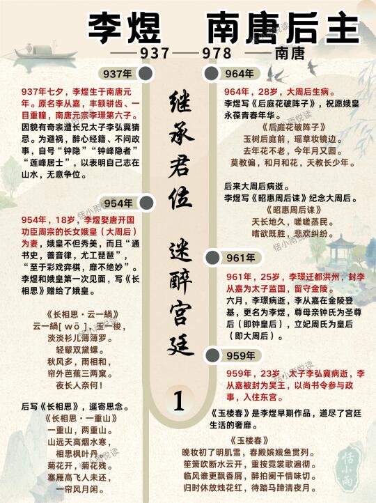 李煜:人生不幸，就是求而不得