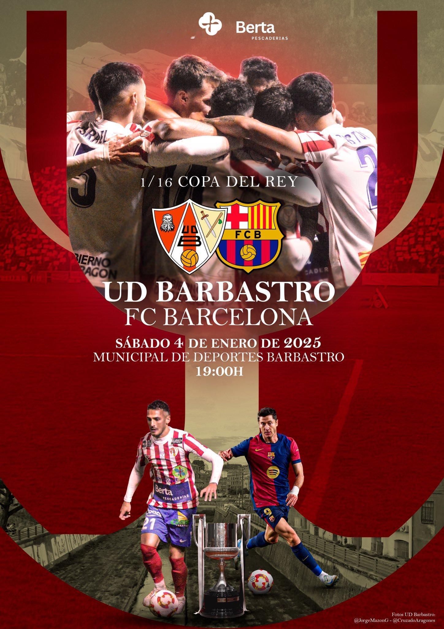 2025年的第一场比赛要来了，国王杯，巴萨客场挑战巴巴斯特罗。这是一支来自西协乙