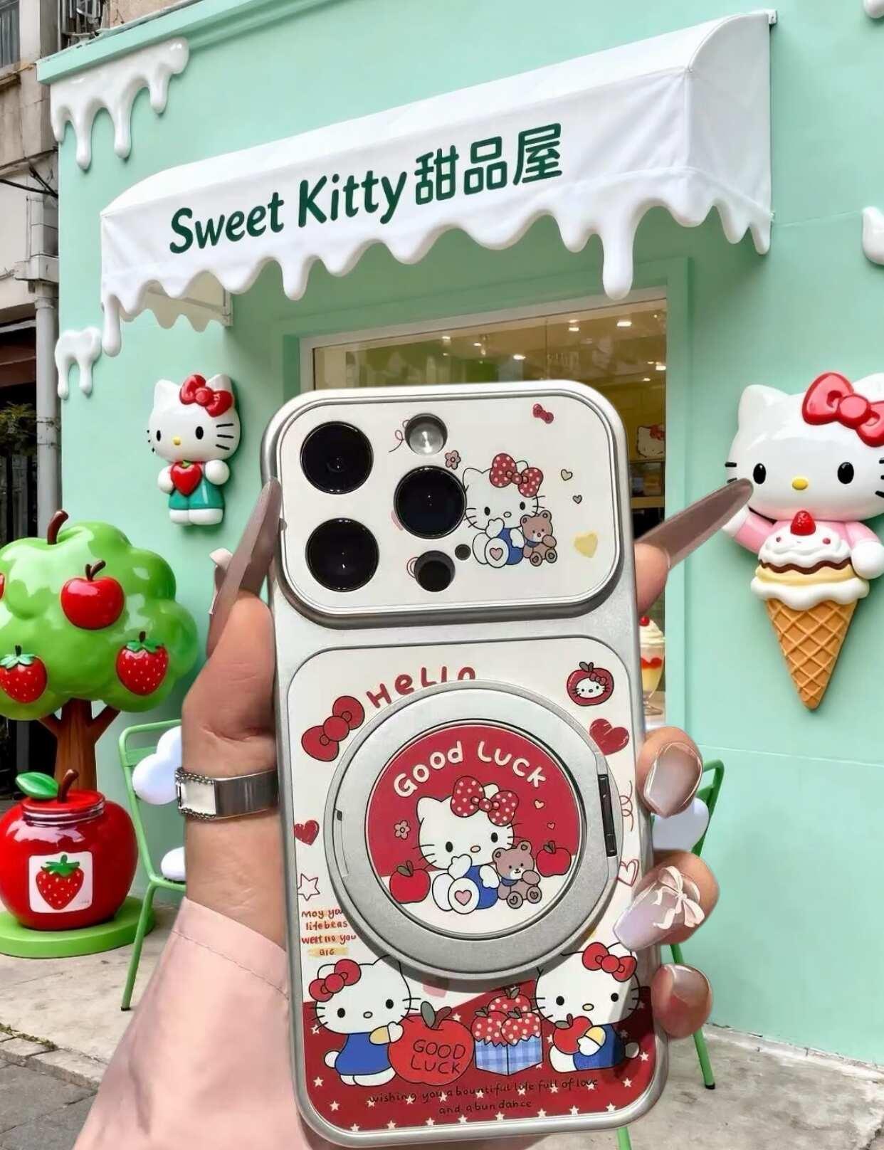 救命‼️怎么会有这么好看的支架凯蒂猫手机壳
可爱手机壳 iphone手机壳 手机