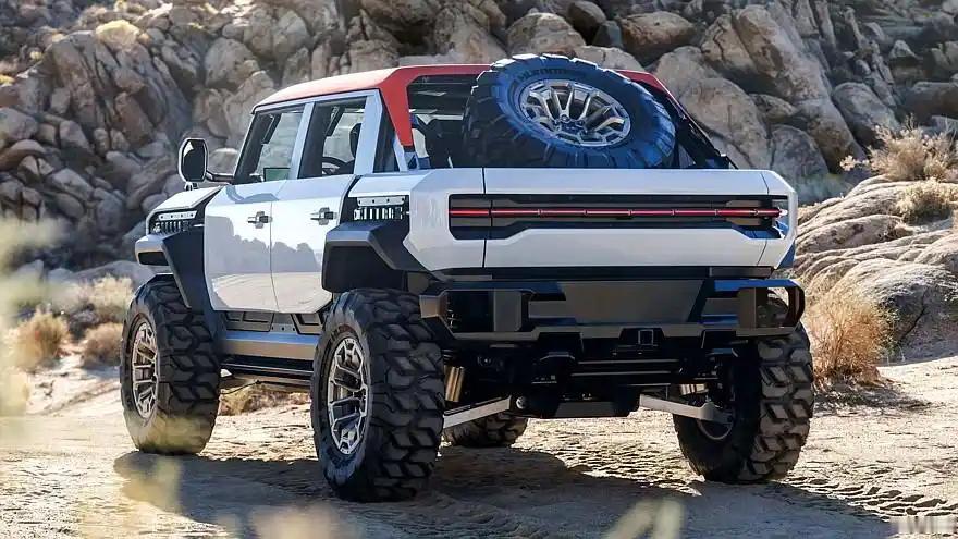 通用在加州新开的设计工作室，首款作品就是GMC Hummer X概念越野车。好家
