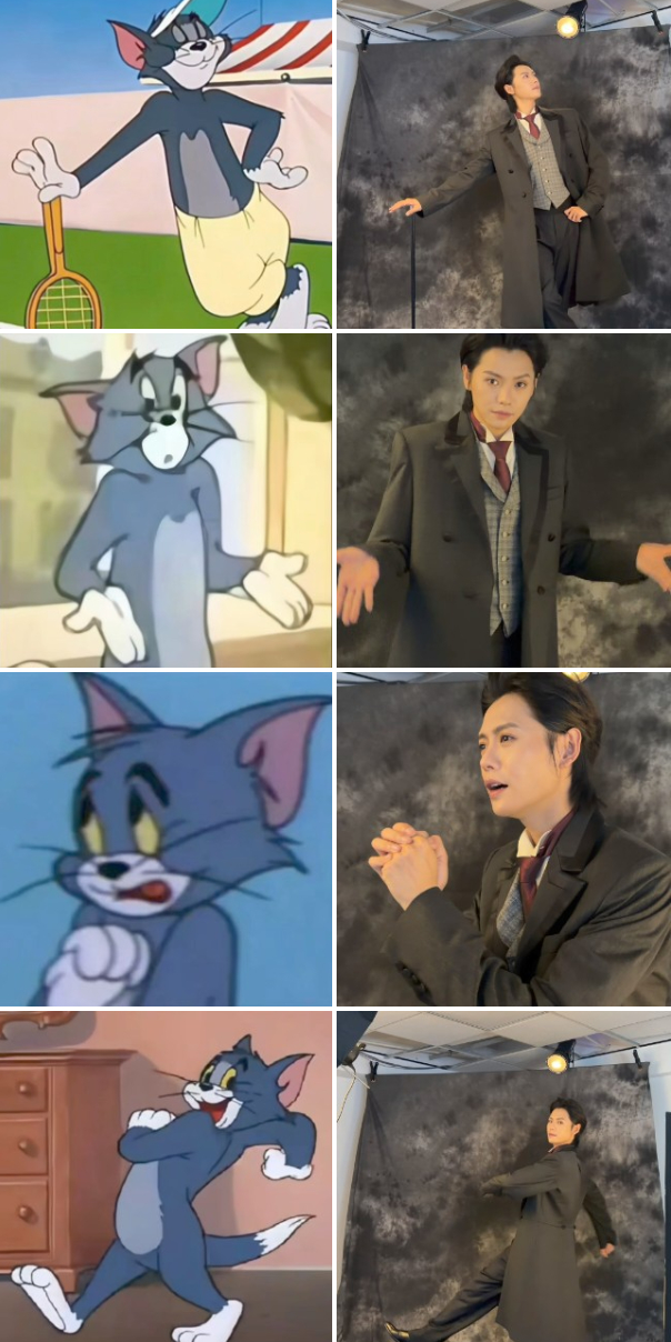 听我说！这简直！一猫一样！太🉑了，到位~肖宇梁 肖宇梁模仿汤姆一猫一样✨ 