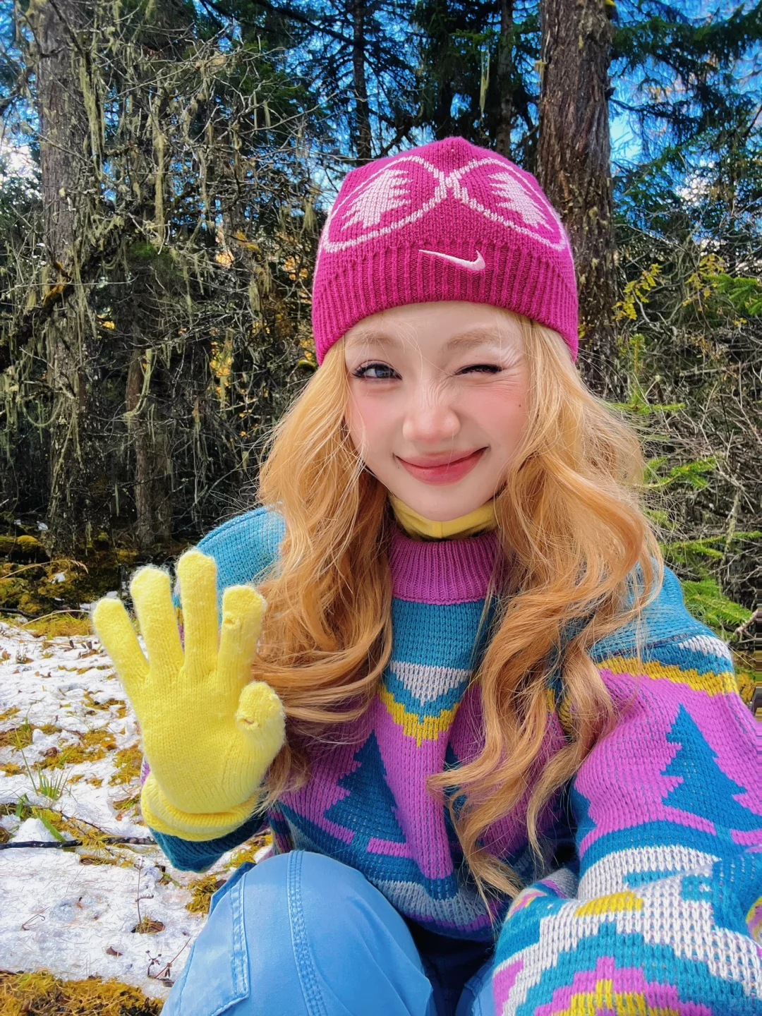 冬天当然要穿彩色啦！🎨