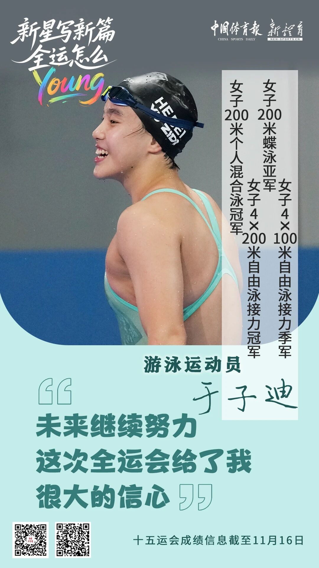 别的项目的紫微星都呼呼啦啦往外冒 真好啊游泳 于子迪2012.10.16游泳 张