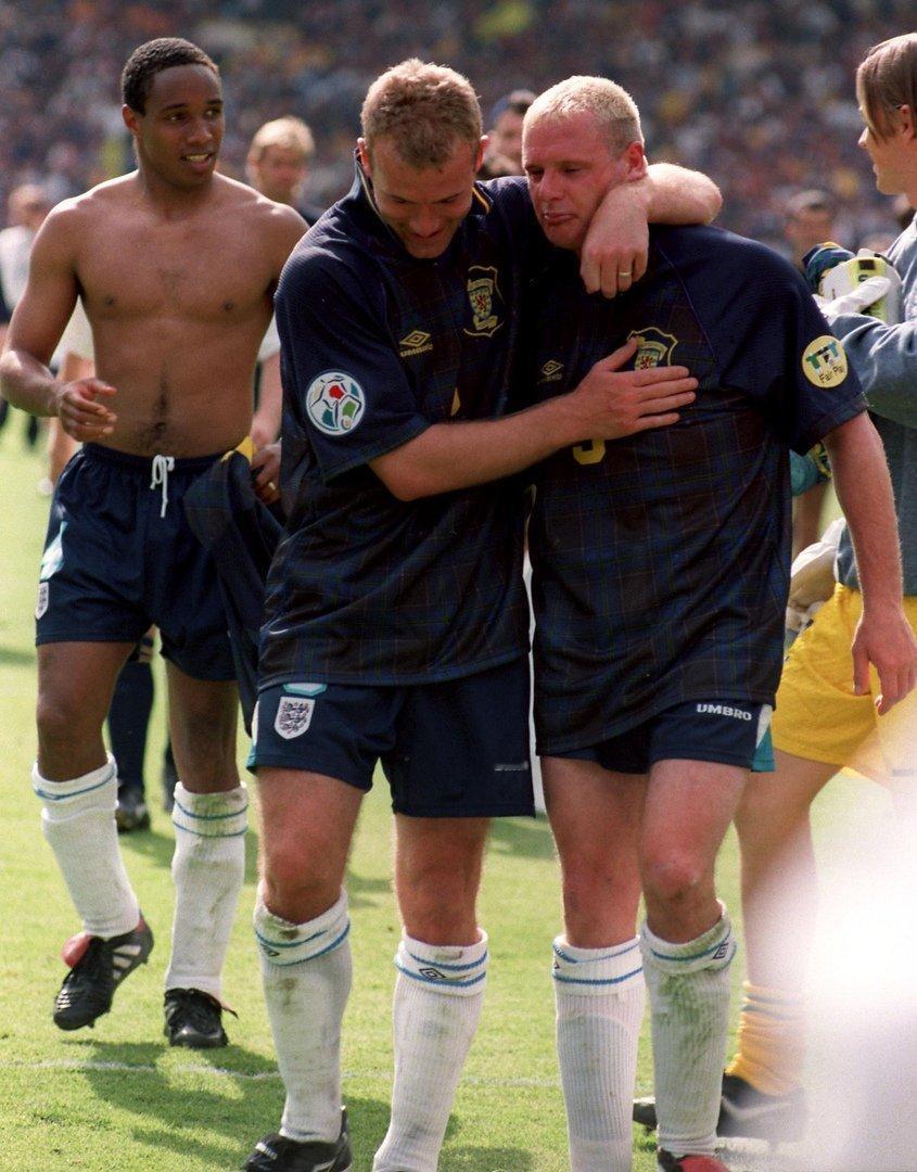 【老照片】 欧洲杯 Paul Ince, Alan Shearer and Pa