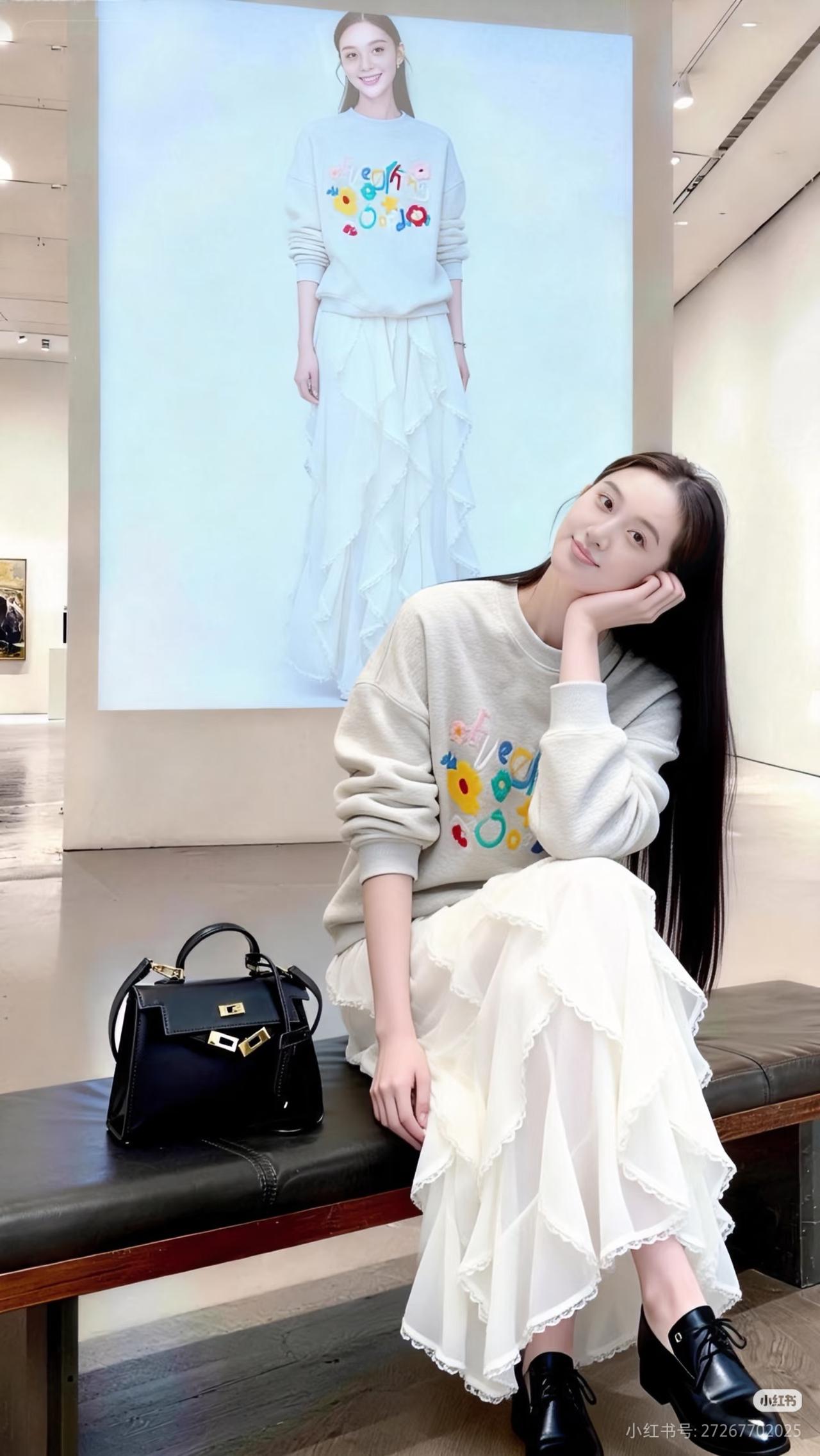 白衣飘飘，笑靥如花。