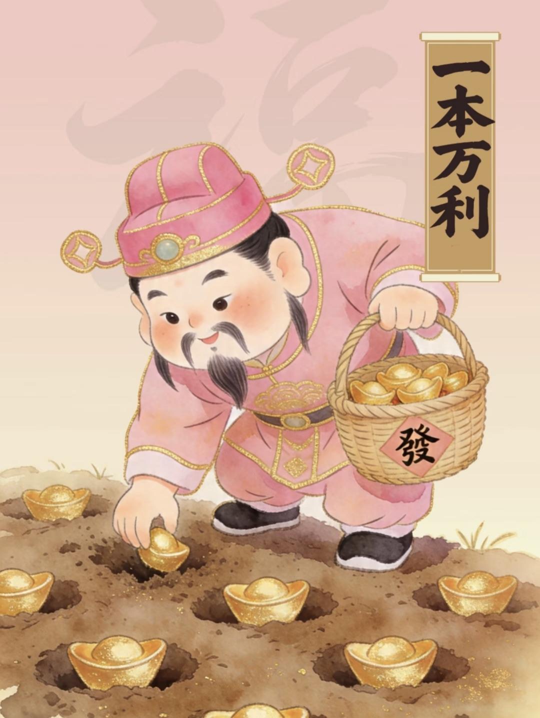 🌹一本万利
“春种一粒粟，秋收万颗子…”
春种秋收，不要在该搞钱的时候躺平春日