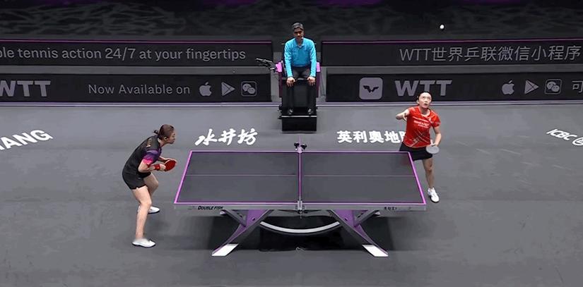 卫冕奥运冠军陈梦的正反手夯爆了陈梦