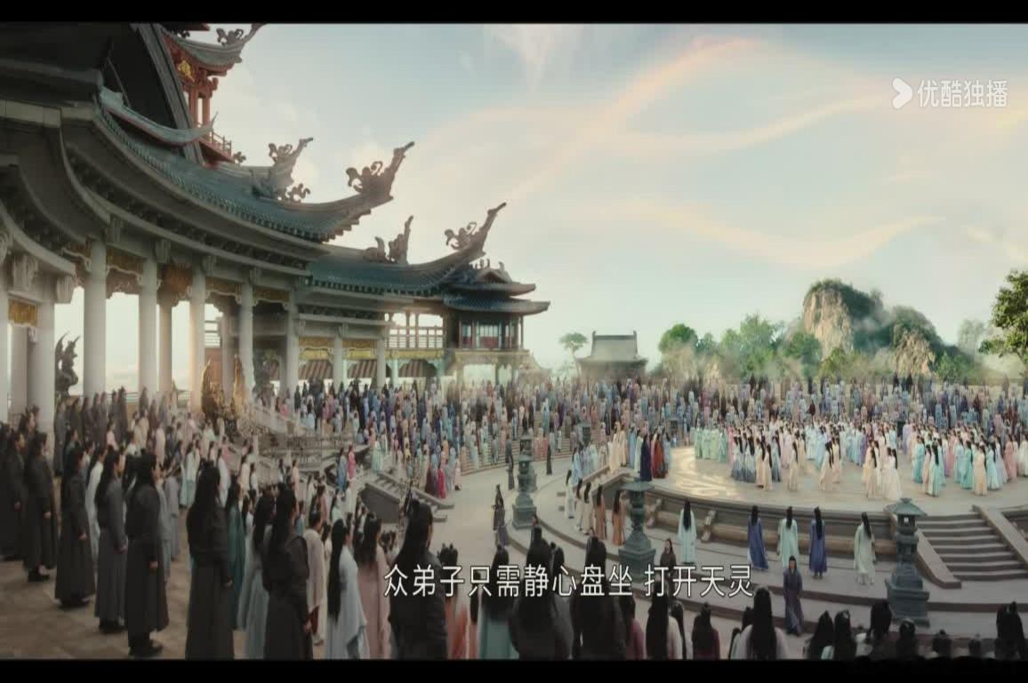 献鱼神霄降阙海报群演好多，真有钱 ​​​