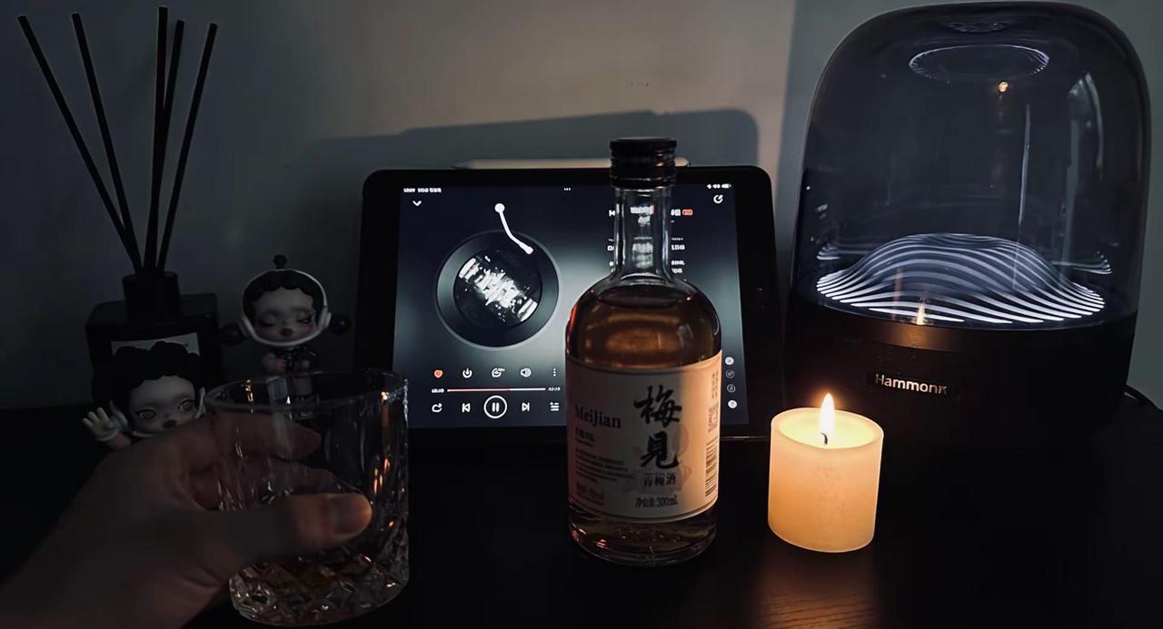 喝到微醺的时候 人就会变的柔软 感性 浪漫 想说的话在眼里 在酒里 在夜里 借着