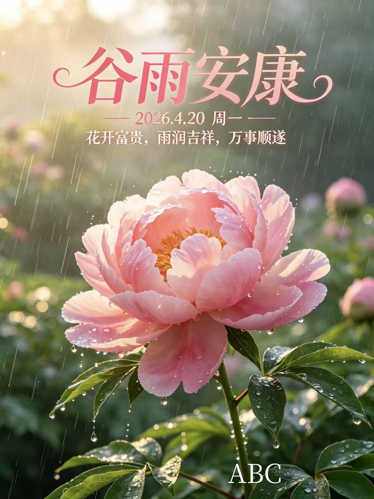 今天是农历二十四节气的“谷雨”节气，也是2026年春季最后的一个节气。
下一个节