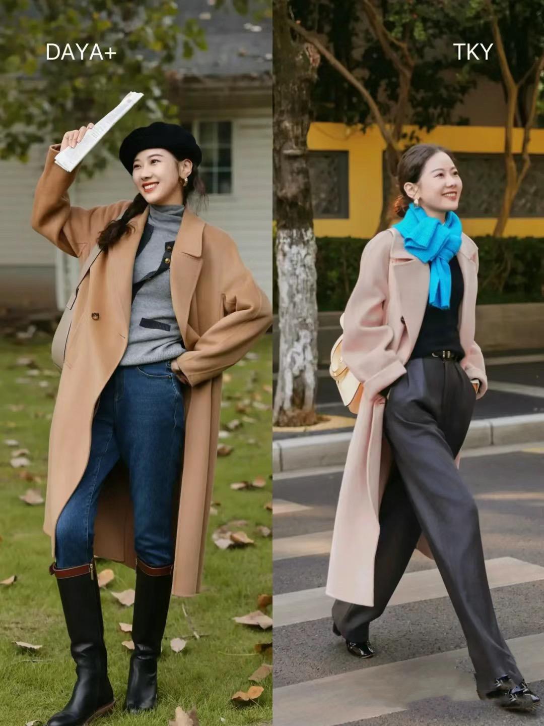 秋冬穿大衣流行“不露腿”，温暖高级的穿搭模板，真适合中年女人
秋冬大衣要选择天然