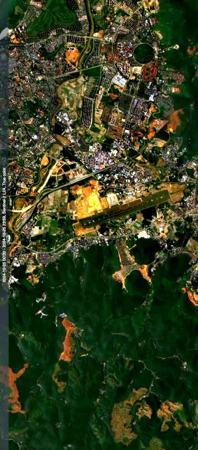 云南西双版纳机场最近卫星图（10.25）
