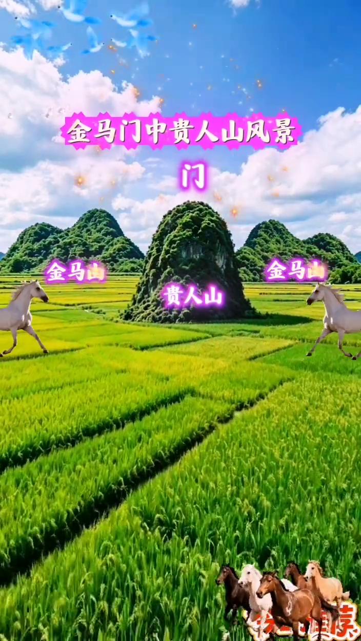 金马门中贵人山风景。
贵人山。