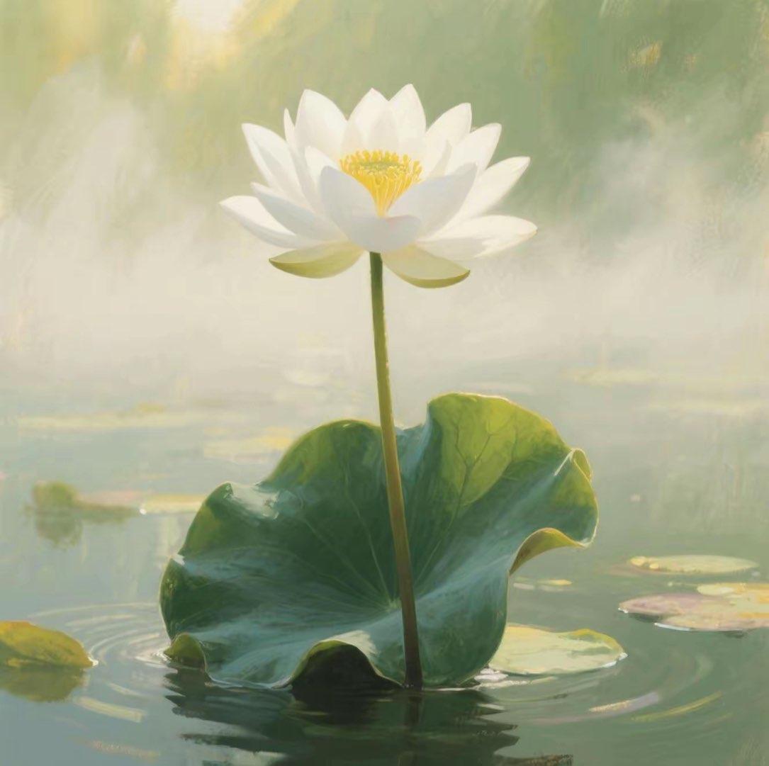 《莲生》珠乡小女

黑暗把种子

埋进没有名字的泥土

光落下来

是第一瓣苏醒