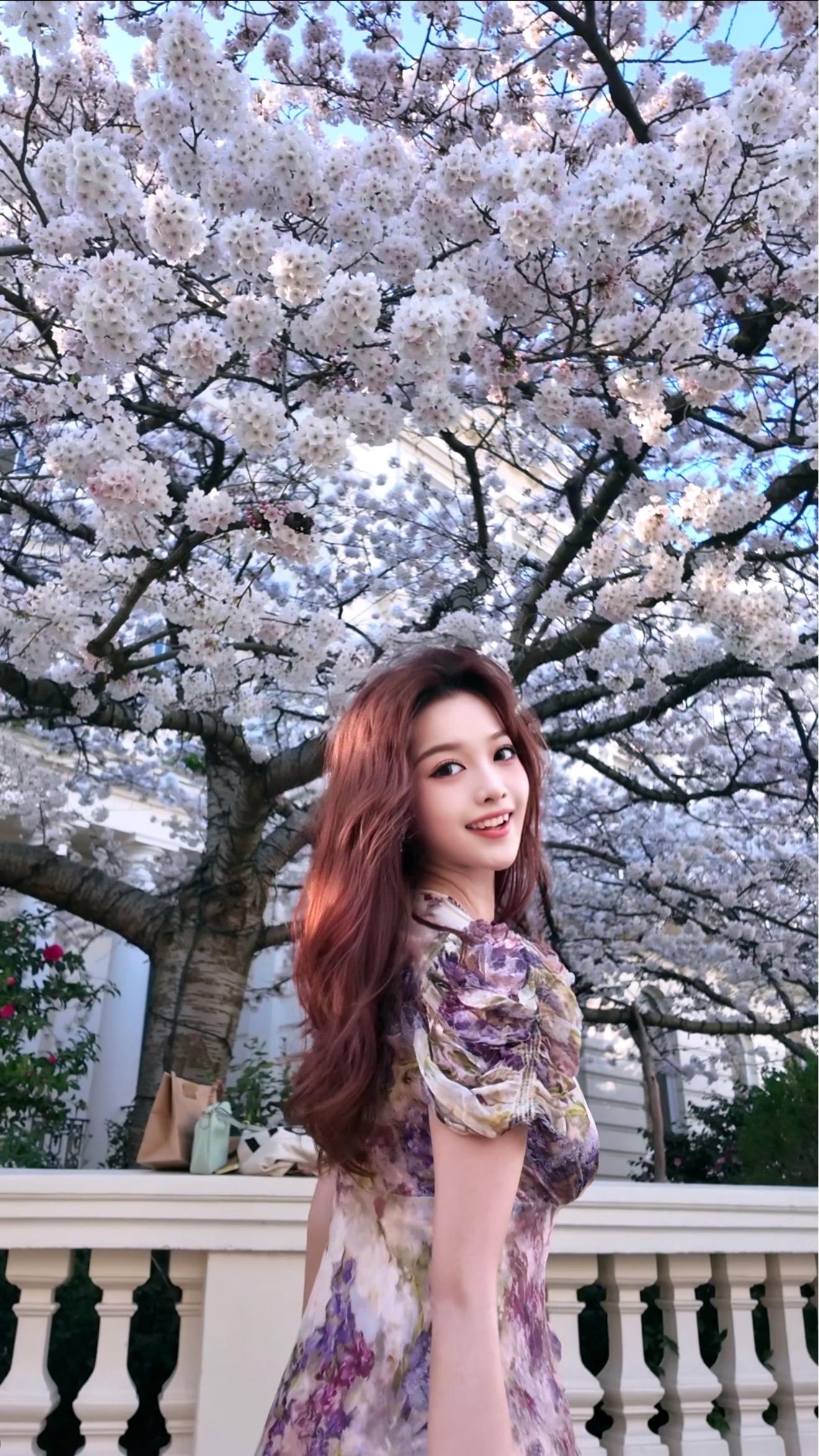 像花一样往春天里赶🌸。