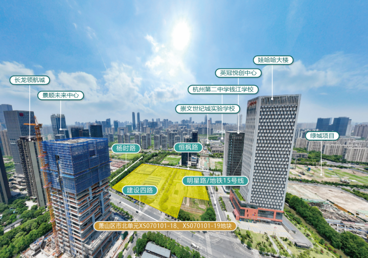 绿城&滨江联手拿下萧山市北宝地，楼面价首度突破3.6万/㎡！