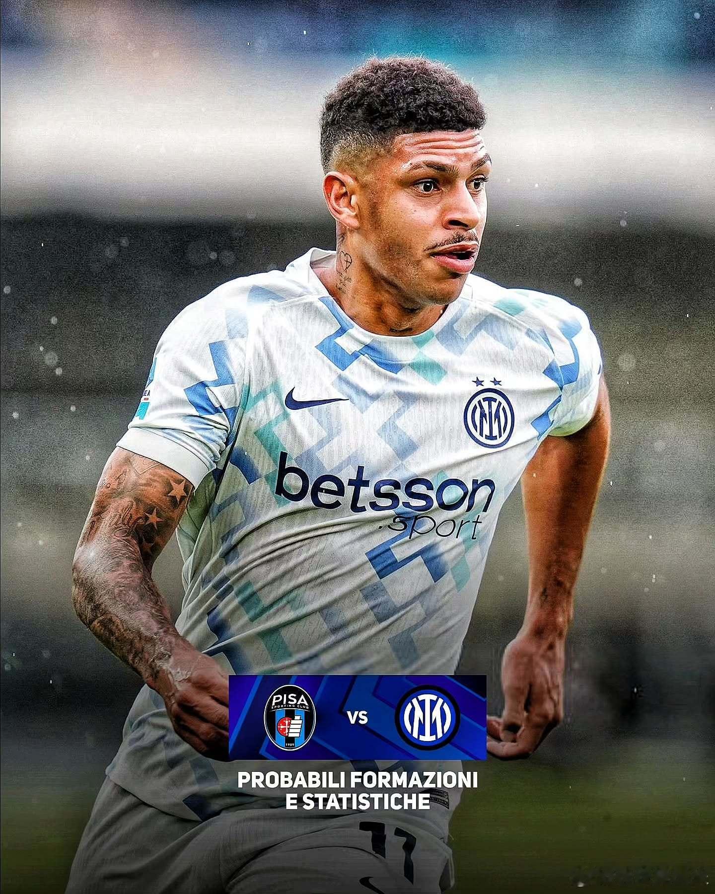 瓜罗确认国际米兰首发阵容：索默；阿坎吉、阿切尔比、巴斯托尼；路易斯·恩里克、巴雷