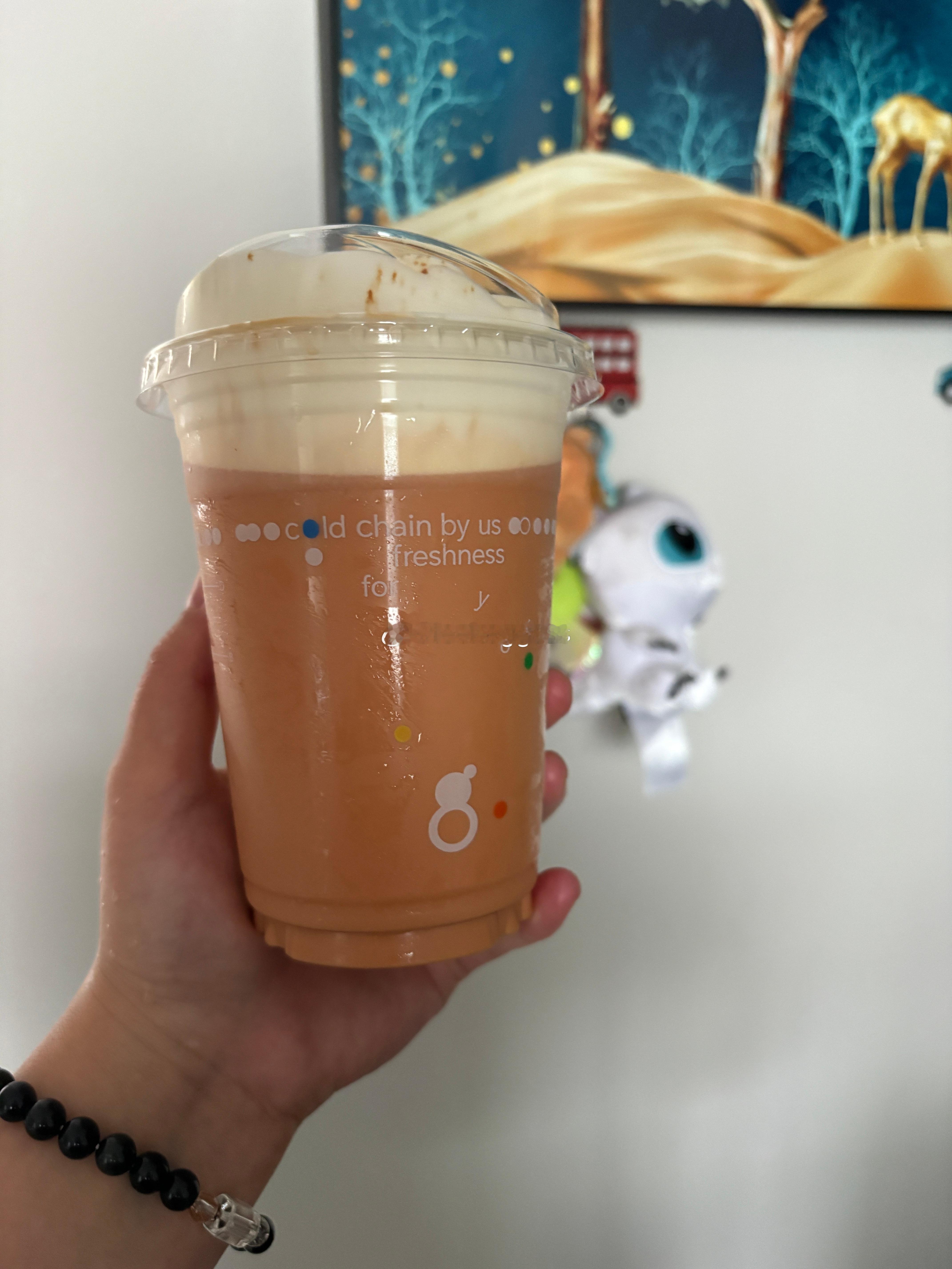 出了上海！我就是尊贵的古茗用户今天喝泰奶～是新品还挺还原的